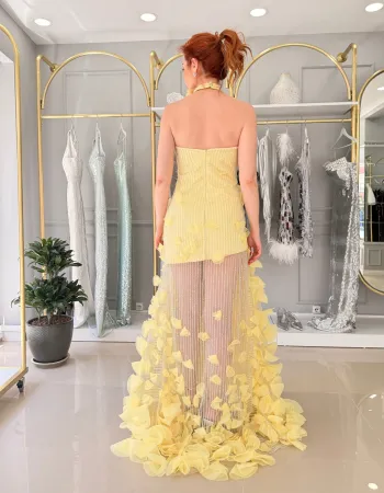 Butter Yellow Elbise -Alma Del Sol