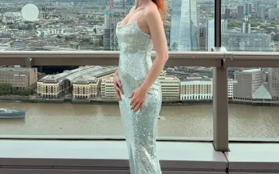 Su Yeşili Payetli Elbise - Serenite